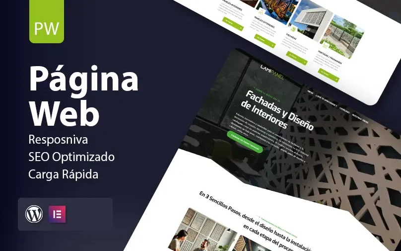 alt="Diseño de página web , empresa de paneles en corte"